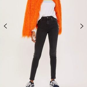 TOPSHOP Washed Black Jamie Jeans